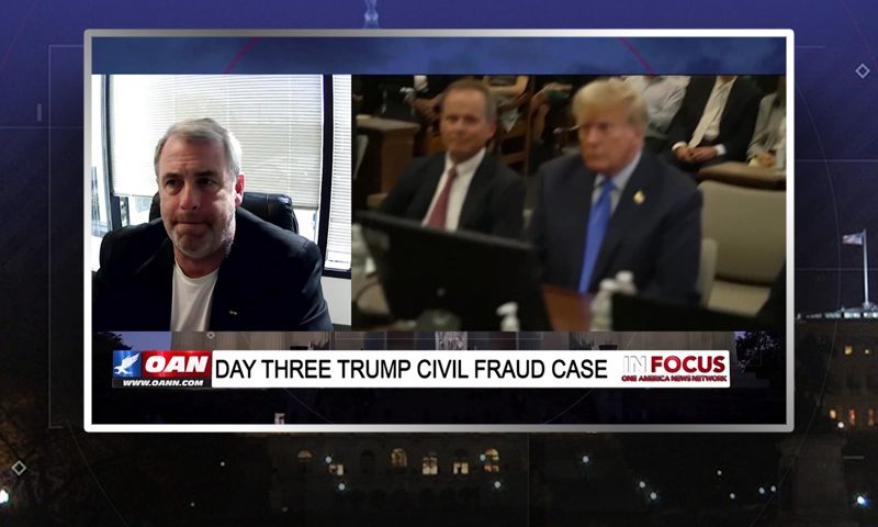 Video still from Kurt Schlichter's interview with In Focus on One America News Network