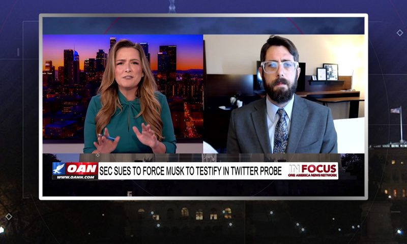 Video still from Alex Newman's interview with In Focus on One America News Network
