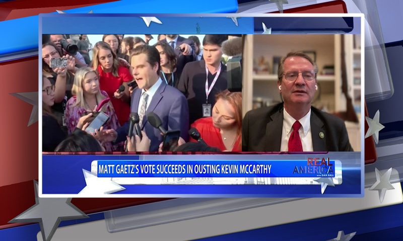 Video still from Rep. Tim Burchett's interview with Real America on One America News Network
