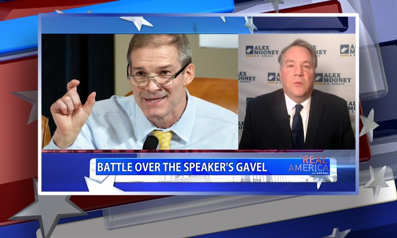Video still from In Focus on One America News Network during an interview with the guest, Rep. Alex Mooney.
