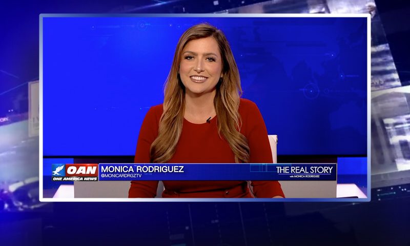 Video still from The Real Story on One America News Network