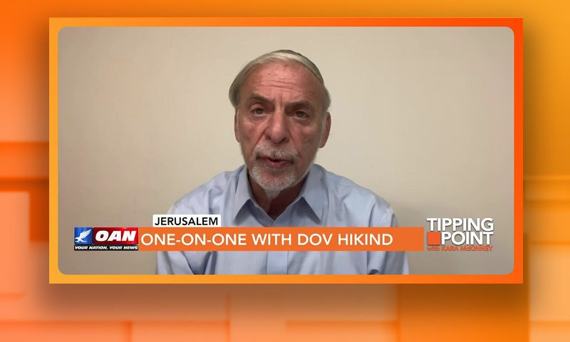 Video still from Tipping Point on One America News Network during an interview with the guest, Dov Hikind.