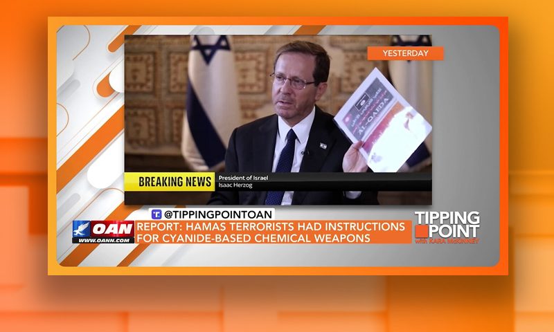 Video still from Tipping Point on One America News Network
