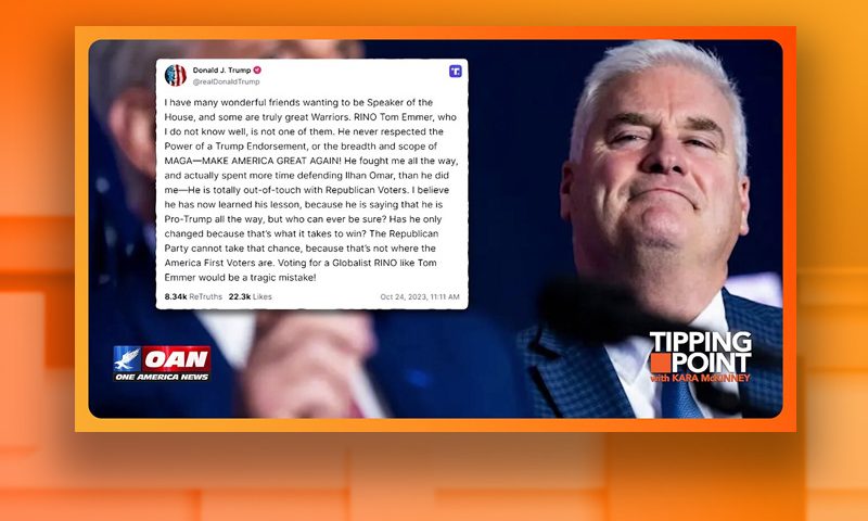 Video still from Tipping Point on One America News Network