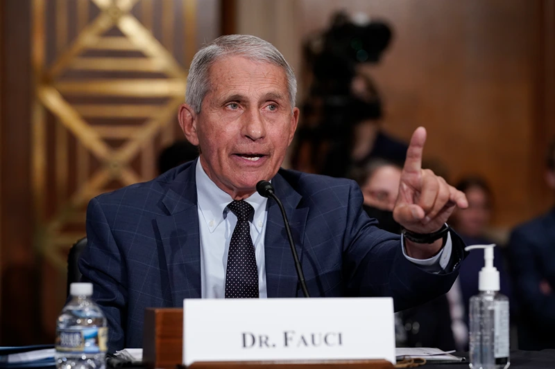 Dr. Fauci Testifies To Senate Health Committee On Country's COVID-19 Response
WASHINGTON, DC - JULY 20: Top infectious disease expert Dr. Anthony Fauci responds to accusations by Sen. Rand Paul, R-Ky., as he testifies before the Senate Health, Education, Labor, and Pensions Committee, July 20, 2021 on Capitol Hill in Washington, DC. Cases of COVID-19 have tripled over the past three weeks, and hospitalizations and deaths are rising among unvaccinated people. (Photo by J. Scott Applewhite-Pool/Getty Images)
