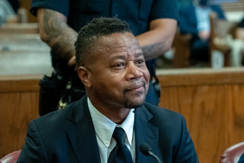 Cuba Gooding Jr Arrives At Court For Sentencing After Guilty Plea
NEW YORK, NEW YORK - OCTOBER 13: Cuba Gooding Jr. Arrives at NYS Supreme Court for sentencing on October 13, 2022 in New York City. The Oscar-winning actor Cuba Gooding Jr., plead guilty to charges of forcible touching and sex abuse. The criminal charges Gooding plead guilty to were brought against him after a worker at a New York nightclub alleged he forcibly kissed her, while he also faced charges stemming from three other incidents in which he stood accused of forcible touching or abuse. (Photo by David Dee Delgado/Getty Images)
