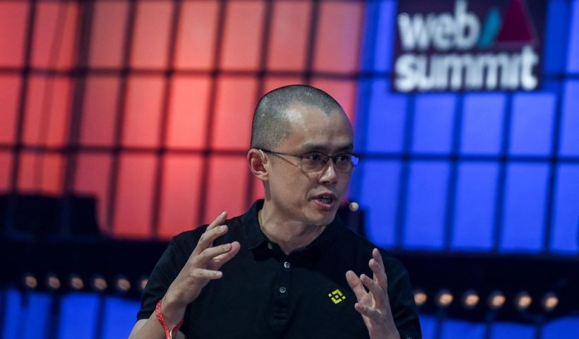 Binance Co-Founder and CEO Changpeng Zhao delivers a speech at the opening event of Europe's largest tech conference, the Web Summit, in Lisbon on November 1, 2022. - The Web Summit will run until November 4, 2022. (Photo by PATRICIA DE MELO MOREIRA / AFP) (Photo by PATRICIA DE MELO MOREIRA/AFP via Getty Images)