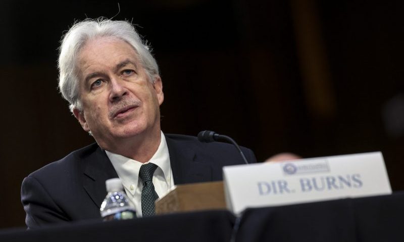 WASHINGTON, DC - MARCH 10: Central Intelligence Agency (CIA) Director William Burns testifies before the Senate Intelligence Committee on March 10, 2022 in Washington, DC. The committee held a hearing on worldwide threats. (Photo by Kevin Dietsch/Getty Images)