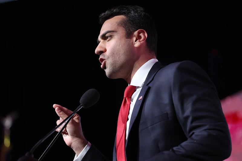 GOP Candidates Attend Arizona Republican Party Election Night Event
SCOTTSDALE, ARIZONA - NOVEMBER 08: Arizona Attorney General candidate Abe Hamedeh speaks during a Republican election night gathering at The Scottsdale Resort at McCormick Ranch on November 08, 2022 in Scottsdale, Arizona. Election results continue to come in the race for Arizona Governor between Kari Lake and Democratic challenger Katie Hobbs. (Photo by Justin Sullivan/Getty Images)