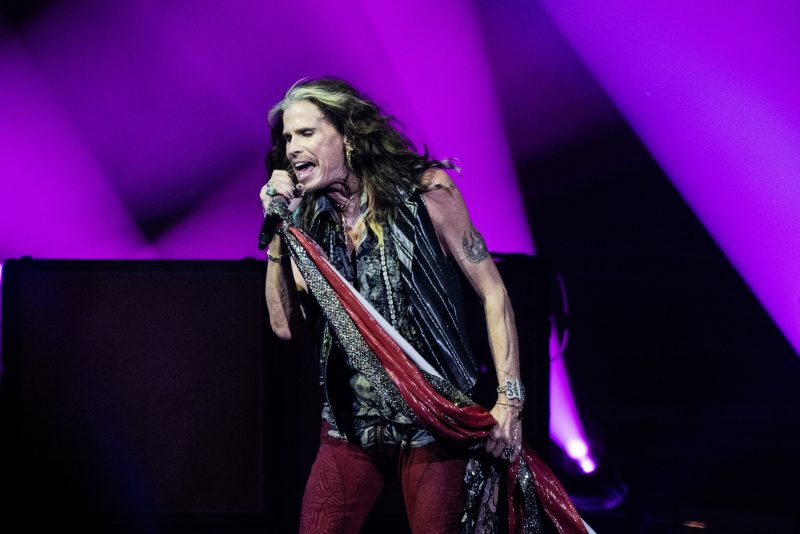 PHILADELPHIA, PENNSYLVANIA - SEPTEMBER 02: Steven Tyler of Aerosmith performs live on stage at the Wells Fargo Center on September 02, 2023 in Philadelphia, Pennsylvania. (Photo by Lisa Lake/Getty Images)