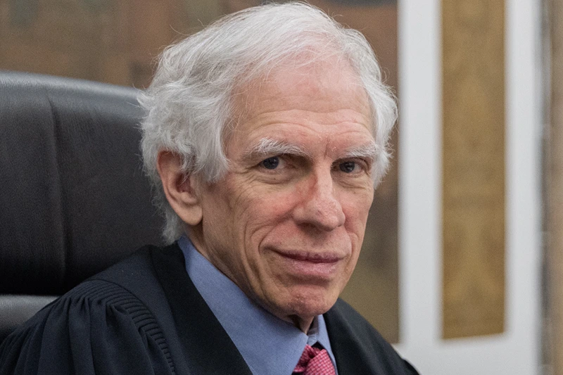 NEW YORK, NEW YORK - NOVEMBER 02: Justice Arthur Engoron presides over the former President Donald Trump's civil fraud trial at New York State Supreme Court on November 02, 2023 in New York City. Trump Jr., executive vice president of the Trump Organization, began testifying yesterday concerning allegations that he; his father, the former president; and his brother Eric conspired to inflate Trump Sr.'s net worth on financial statements provided to banks and insurers to secure loans. New York Attorney General Letitia James has sued seeking $250 million in damages. (Photo by Jeenah Moon-Pool/Getty Images)