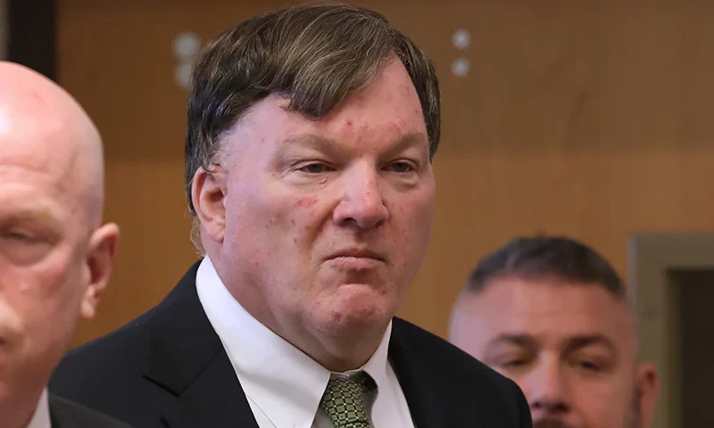 Accused Gilgo Killer Rex Heuermann Attends Court Hearing Ahead Of Trial RIVERHEAD, NY - NOVEMBER 15: Rex Heuermann, who was arrested for the killing of three sex workers in Gilgo Beach, New York, appears with attorney Michael J. Brown for a hearing at the Arthur M. Cromarty Courthouse on November 15, 2023 in Riverhead, New York. Heuermann is also the prime suspect in a fourth killing. (Photo by James Carbone-Pool/Getty Images)