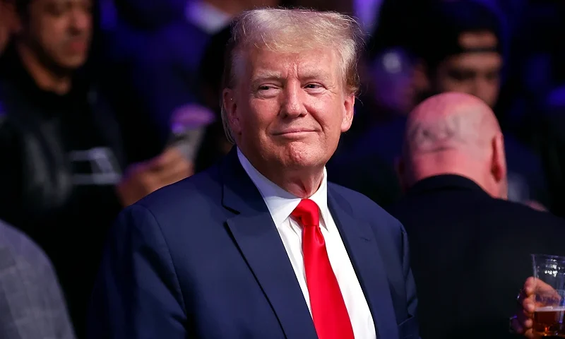 NEW YORK, NEW YORK - NOVEMBER 11: Former U.S. President Donald Trump attends the UFC 295 event at Madison Square Garden on November 11, 2023 in New York City. (Photo by Sarah Stier/Getty Images)