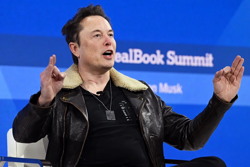 The New York Times Dealbook Summit 2023
NEW YORK, NEW YORK - NOVEMBER 29: Elon Musk speaks onstage during The New York Times Dealbook Summit 2023 at Jazz at Lincoln Center on November 29, 2023 in New York City. (Photo by Slaven Vlasic/Getty Images for The New York Times)