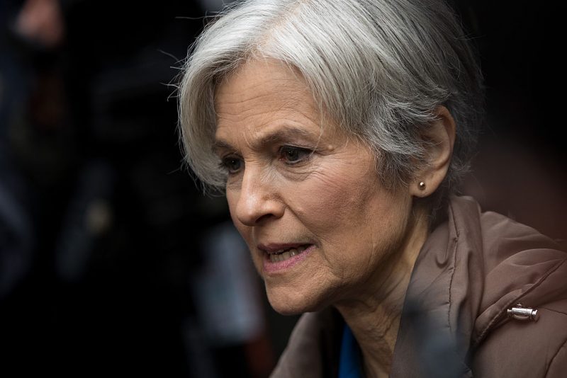 NEW YORK, NY - DECEMBER 5: Green Party presidential candidate Jill Stein speaks at a news conference on Fifth Avenue across the street from Trump Tower December 5, 2016 in New York City. Stein, who has launched recount efforts in Michigan and Wisconsin, spoke about demanding a statewide recount on constitutional grounds in Pennsylvania. (Photo by Drew Angerer/Getty Images)