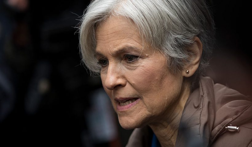 NEW YORK, NY - DECEMBER 5: Green Party presidential candidate Jill Stein speaks at a news conference on Fifth Avenue across the street from Trump Tower December 5, 2016 in New York City. Stein, who has launched recount efforts in Michigan and Wisconsin, spoke about demanding a statewide recount on constitutional grounds in Pennsylvania. (Photo by Drew Angerer/Getty Images)