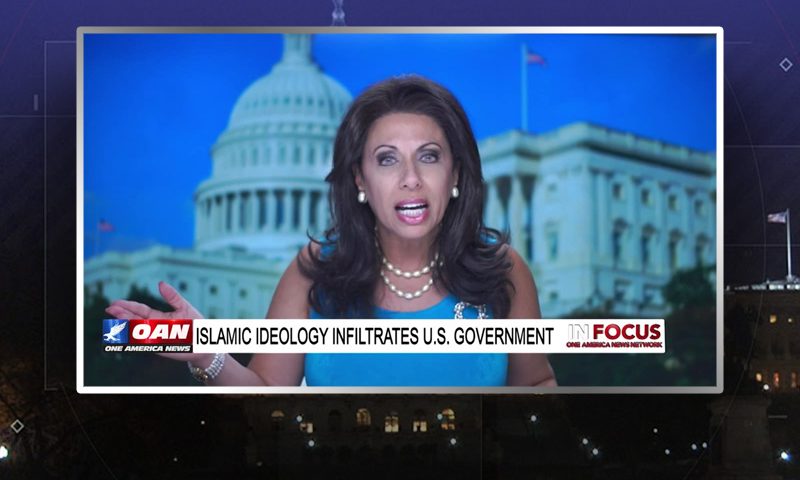 Video still from In Focus on One America News Network during an interview with the guest, Brigette Gabriel.