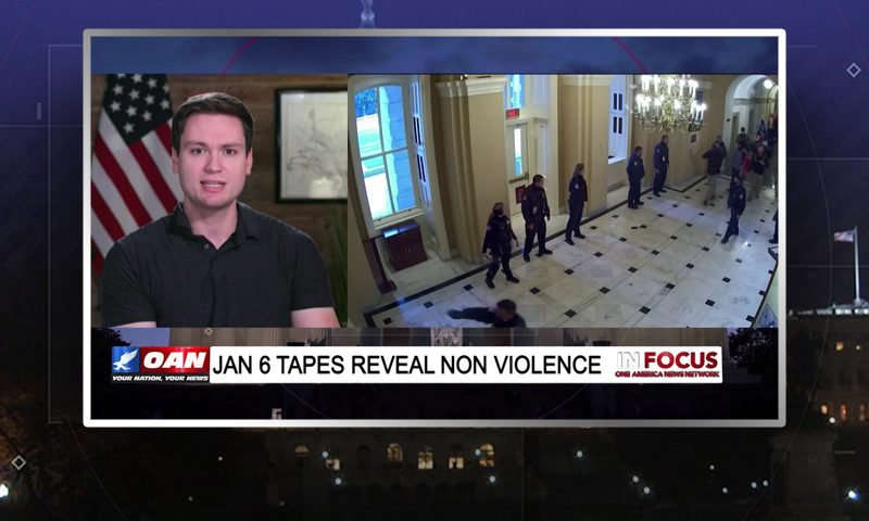 Video still from In Focus on One America News Network during an interview with the guest, Luke Ball.