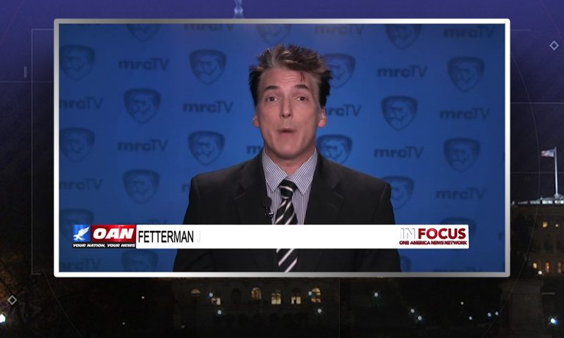 Video still from In Focus on One America News Network during an interview with the guest, Eric Scheiner.