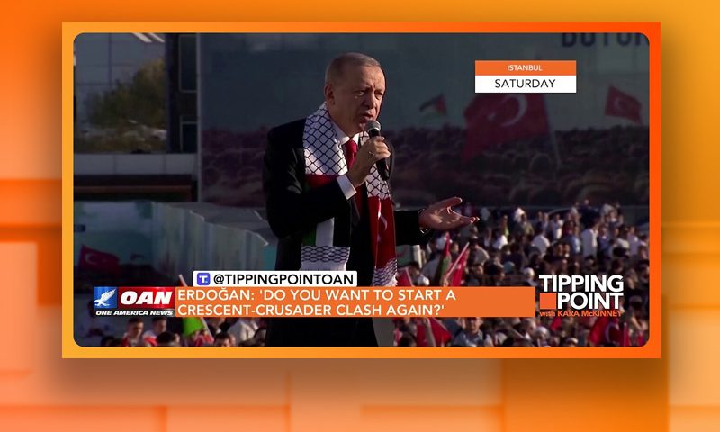 Video still from Tipping Point on One America News Network