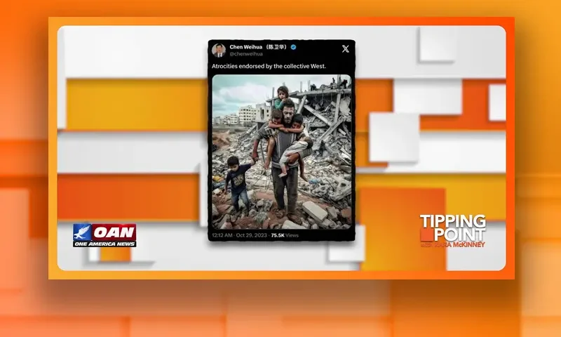 Video still from Tipping Point on One America News Network
