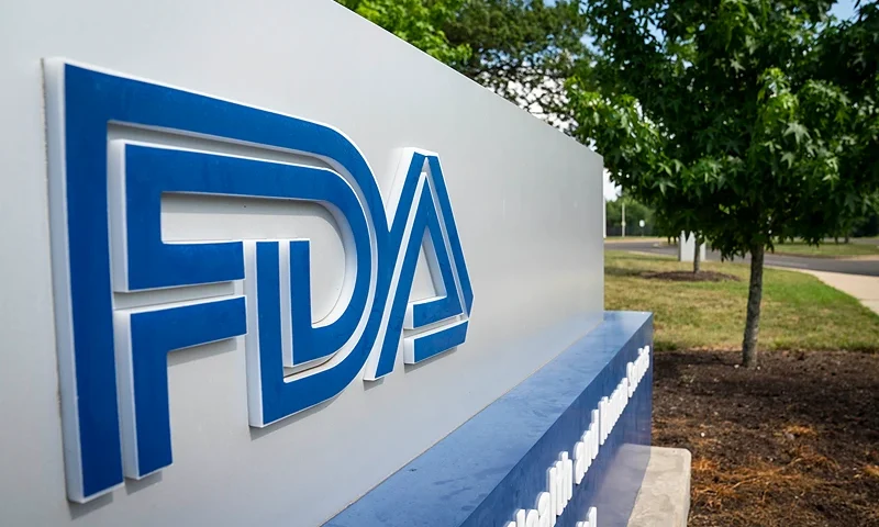 WHITE OAK, MD - JULY 20: A sign for the Food And Drug Administration is seen outside of the headquarters on July 20, 2020 in White Oak, Maryland. (Photo by Sarah Silbiger/Getty Images)