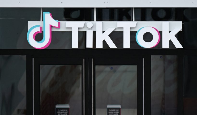 The TikTok logo is displayed on signage outside TikTok social media app company offices in Culver City, California, on March 16, 2023. - China urged the United States to stop "unreasonably suppressing" TikTok on March 16, 2023, after Washington gave the popular video-sharing app an ultimatum to part ways with its Chinese owners or face a nationwide ban. (Photo by Patrick T. Fallon / AFP) (Photo by PATRICK T. FALLON/AFP via Getty Images)