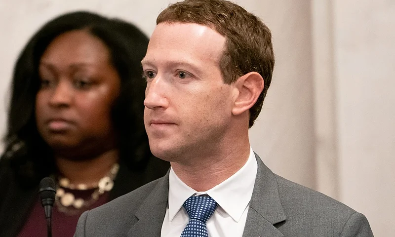 Mark Zuckerberg, CEO of Meta, attends a US Senate bipartisan Artificial Intelligence (AI) Insight Forum at the US Capitol in Washington, DC, on September 13, 2023. (Photo by Stefani Reynolds / AFP) (Photo by STEFANI REYNOLDS/AFP via Getty Images)