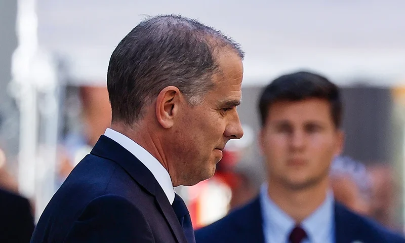 WILMINGTON, DELAWARE - OCTOBER 03: Hunter Biden, son of U.S. President Joe Biden, departs from the J. Caleb Boggs Federal Building on October 3, 2023 in Wilmington, Delaware. Biden appeared in court to be arraigned on firearms charges where he plead not guilty. (Photo by Anna Moneymaker/Getty Images)