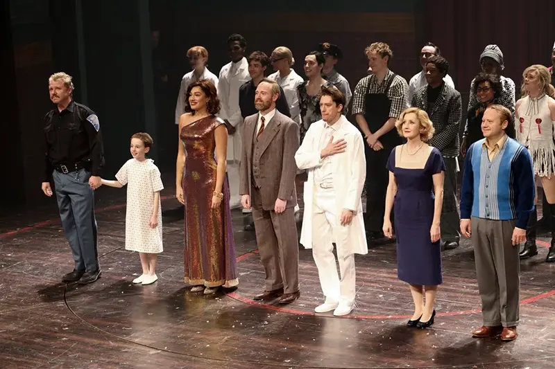 Actors take the curtain call after performing in 'Stranger Things: The First Shadow' at Phoenix Theatre in London, Britain, December 14, 2023. REUTERS/Isabel Infantes