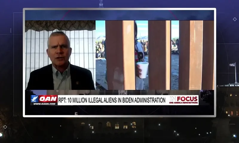 Video still from In Focus on One America News Network during an interview with the guest, Matt Rosendale.