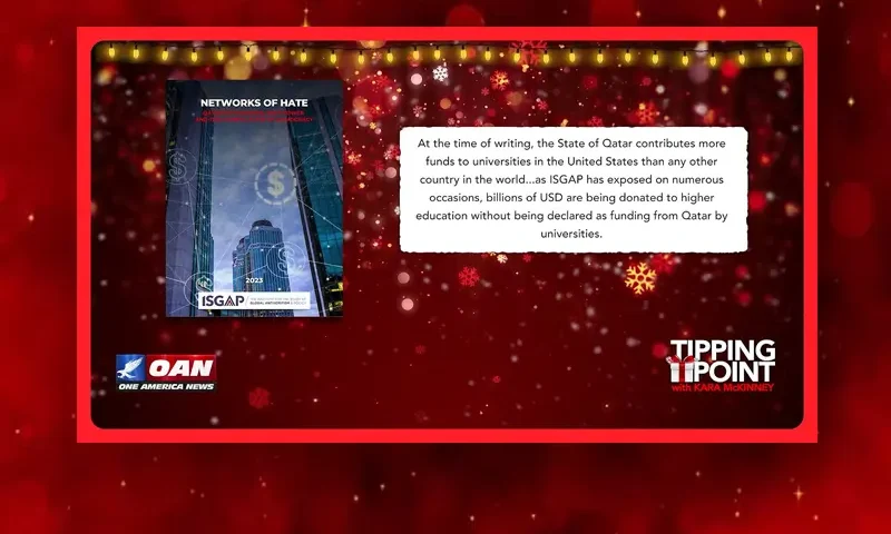Video still from Tipping Point on One America News Network