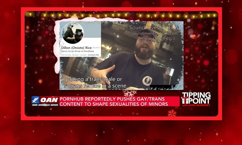 Video still from Tipping Point on One America News Network