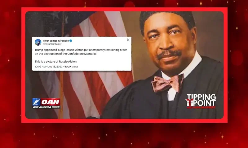 Video still from Tipping Point on One America News Network