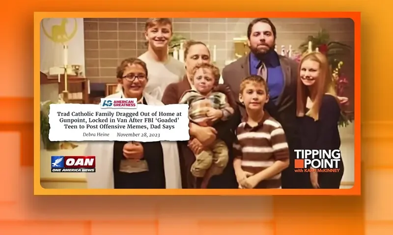 Video still from Tipping Point on One America News Network