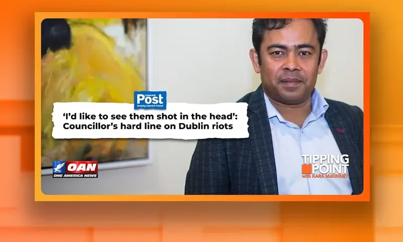 Video still from Tipping Point on One America News Network
