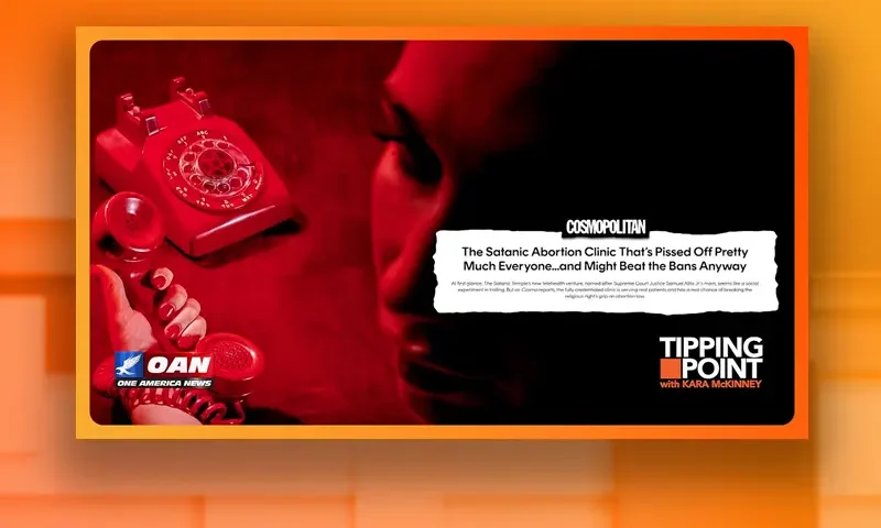 Video still from Tipping Point on One America News Network
