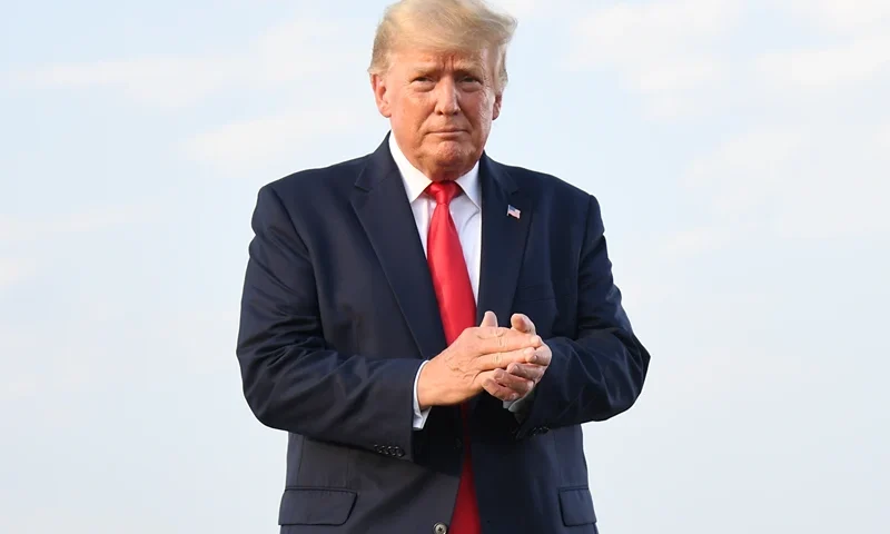 Donald Trump Hosts A Rally In Illinois MENDON, IL - JUNE 25: Donald Trump arrives to give remarks during a Save America Rally with former US President Donald Trump at the Adams County Fairgrounds on June 25, 2022 in Mendon, Illinois. Trump will be stumping for Rep. Mary Miller in an Illinois congressional primary and it will be Trump's first rally since the United States Supreme Court struck down Roe v. Wade on Friday. (Photo by Michael B. Thomas/Getty Images)