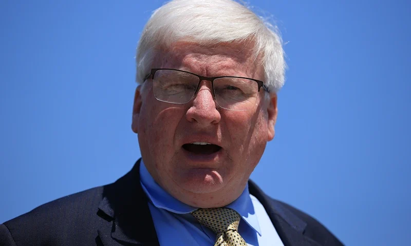 WASHINGTON, DC - MAY 19: House Republican Israel Caucus member Rep. Glenn Grothman (R-WI) speaks during a news conference about the military conflict between Israel and Palestinians in Gaza outside the U.S. Capitol on May 19, 2021 in Washington, DC. Laying blame with President Joe Biden, many of the caucus members were critical of Rep. Rashida Tlaib (D-MI) and other members of Congress known as "The Squad," accusing them of supporting terrorism. (Photo by Chip Somodevilla/Getty Images)