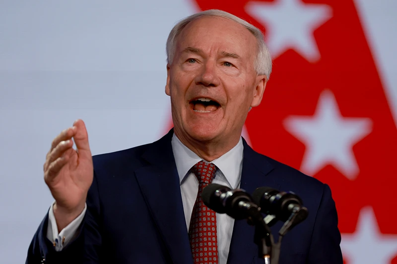 Presidential Candidates Speak At The Florida Freedom Summit
KISSIMMEE, FLORIDA - NOVEMBER 04: Former Arkansas Governor Asa Hutchinson speaks during the Florida Freedom Summit held at the Gaylord Palms Resort on November 04, 2023 in Kissimmee, Florida. The Republican Party of Florida hosted the summit as candidates continued to campaign across the country. (Photo by Joe Raedle/Getty Images)