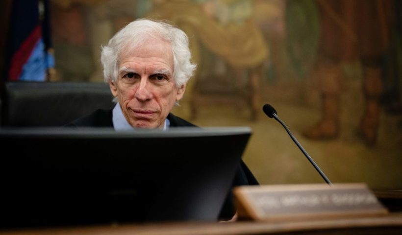 Justice Arthur Engoron presides over the civil fraud trial of the Trump Organization at the New York State Supreme Court in New York City on November 13, 2023. (Photo by Erin Schaff / POOL / AFP) (Photo by ERIN SCHAFF/POOL/AFP via Getty Images)