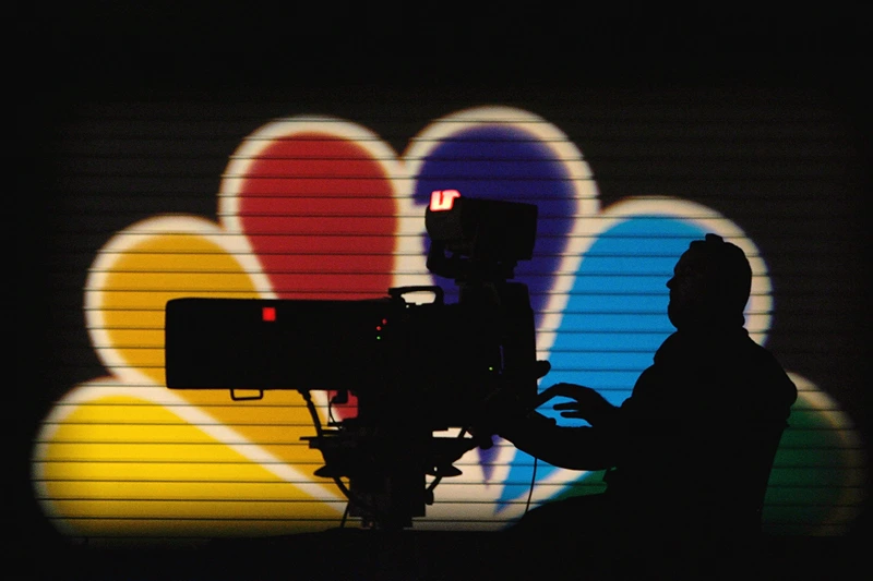 Democratic Presidential Candidates Debate In Iowa
DES MOINES, IA - NOVEMBER 24: An MSNBC camera operator tapes the Democratic Presidential Candidates Debate at the Polk County Convention Complex November 24, 2003 in Des Moines, Iowa. Sponsored by MSNBC and moderated by NBC Nightly News anchor Tom Brokaw, the debate will feature all of the Democratic Presidential hopefuls with the exception of Sen. Joseph Lieberman (D-CT). Sen. John Edwards (D-NC) and Sen. John Kerry (D-MA) participated via satellite. (Photo by Shaun Heasley/Getty Images)