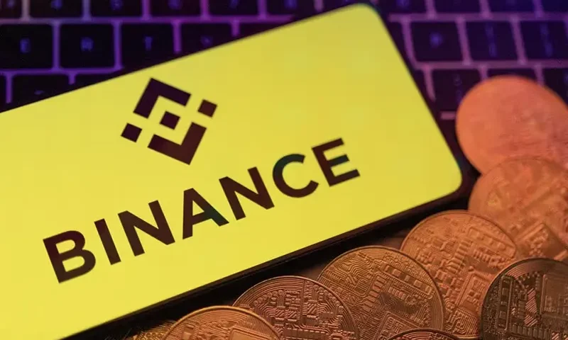 Smartphone with displayed Binance logo and representation of cryptocurrencies are placed on a keyboard in this illustration taken, June 8, 2023. REUTERS/Dado Ruvic/Illustration/File Photo