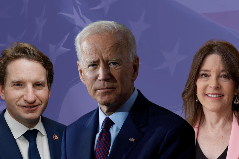 Biden - (Photo by Tom Brenner/Getty Images) Williamson - (Photo by Emma McIntyre/Getty Images for Foundation for the AIDS Monument) Dean - (Photo by Paul Morigi/Getty Images)