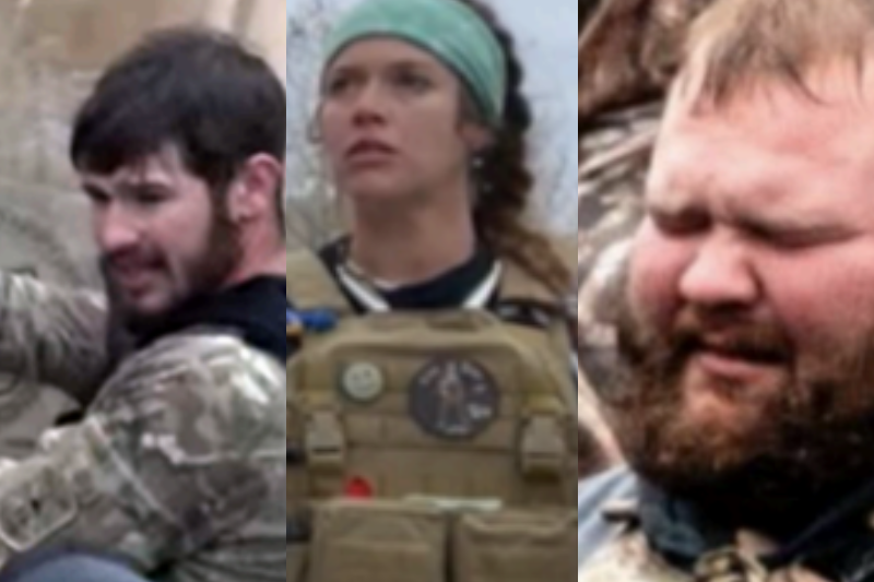 Daniel Pollock, Olivia Michele Pollock, and Joseph Daniel Hutchinson III on January 6th, 2021 (Photos via; FBI)
