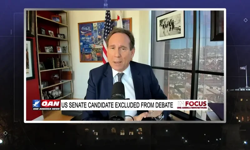 Video still from In Focus on One America News Network during an interview with the guest, Eric Early.