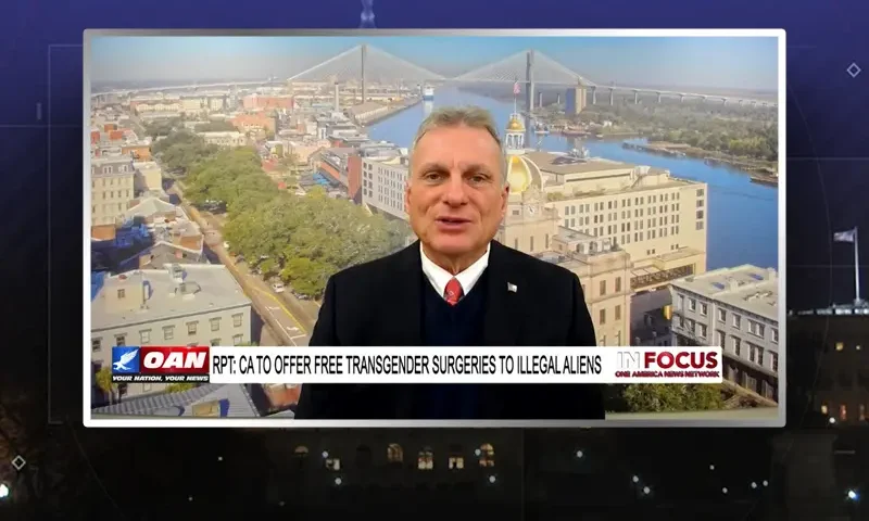 Video still from In Focus on One America News Network during an interview with the guest, Buddy Carter.