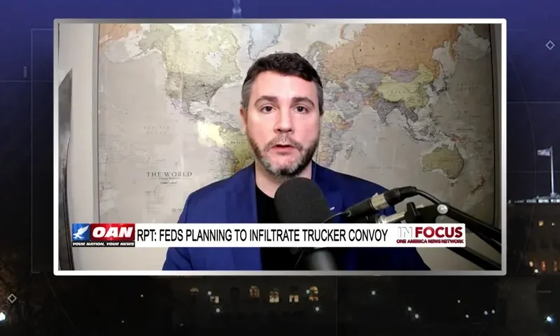 Video still from In Focus on One America News Network during an interview with the guest, Dr. James Lindsay.