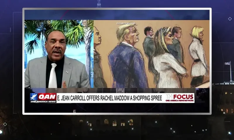 Video still from In Focus on One America News Network during an interview with the guest, Bruce Levell.