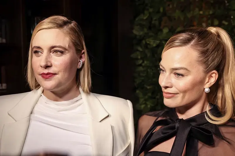 Greta Gerwig and Margot Robbie attend an interview during the 33rd annual Gotham Film Awards in New York City, U.S., November 27, 2023. REUTERS/Caitlin Ochs/File Photo